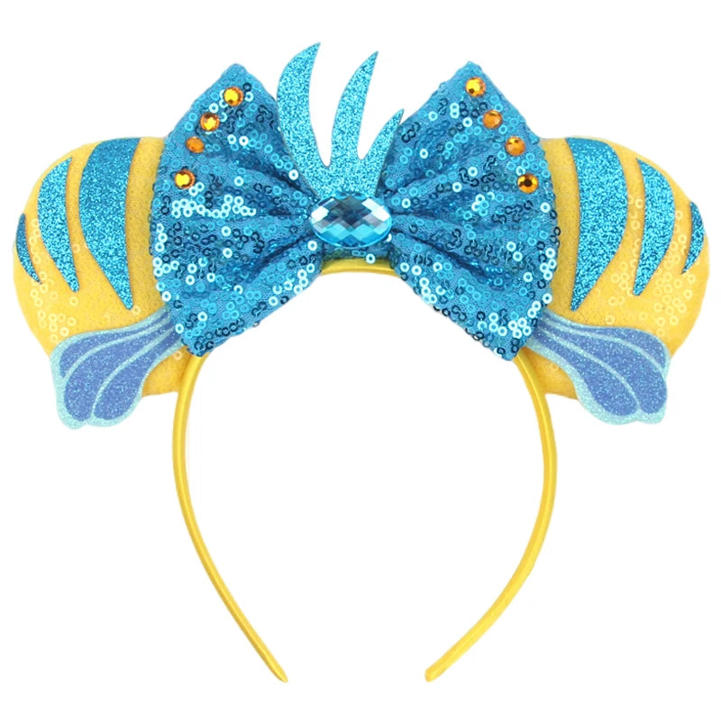 Nieuwste Mickey Mouse Oren Hoofdband Kid Adult Festival Party Pailletten Strik Haarband Vrouwen Baby Girl Party Haar Accessories