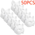 5-50Pcs Cat Fox Mask Halloween Blank Mask Costume for Adults for Holiday Party Role playing accessories