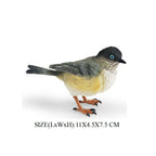 Simulation Bird Animal Kingfisher Robin Magpie Pigeon Hummingbird Model Action Figure Garden Decoration Miniature Figurines Toys