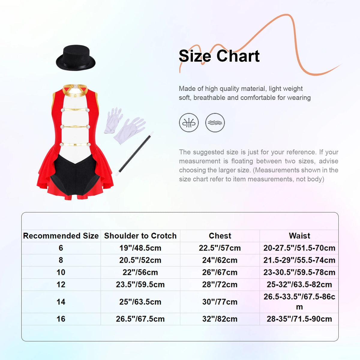 Girls Ringmaster Magician Costume Long Sleeve Leotard Circus Dress Halloween Lion Tamer Theme Carnival Party Fancy Dress Up
