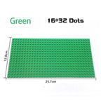 Baseplates 32x32 16x32 Dots Classic Base Plates MOC Bricks City Dimensions Building Blocks Figures Construction Toys