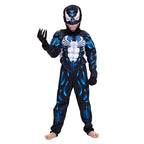 Kids Black Spider Costume  Superhero Costume Onesie 3D Spandex Unisex Jumpsuit Bodysuit for Kids Halloween Cosplay