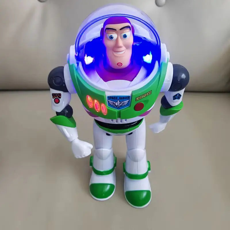 New In Stock Toy Story Buzz Lightyear Electric Walking Robot Doll Action Figure Pixar Model Toy Suitable For Kids Birthday Gift