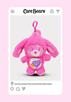 Cute Carebears Plush Keychain Rabbit Hat Key chain Rainbow Bear Doll Schoolbag Doll Birthday Gift Room Decor