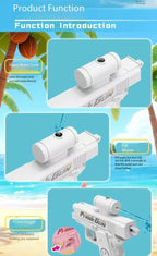 Funny Double-Sided Reverse Water Gun - Summer Prank Toy,Mini Tactical Water Sprayer for Kids & Adults, Pool Beach Water Fight