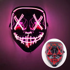 Multi Style Glowing LED Purge Mask Professional Wireless Luminous Party Mask Flashing Decorative Headgear Masker For Halloween