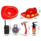 Halloween Kids Firefighter Uniform Children Sam Fireman Role Work Clothing Suit Boy Kids Cosplay Costume Party Costume Gift