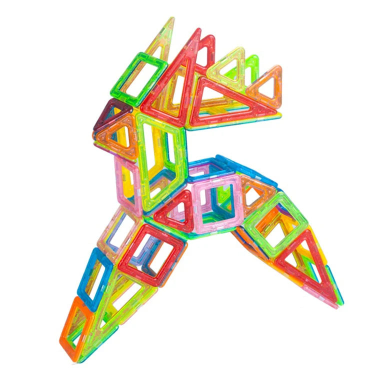 64-184Pcs Kids Magnetic Building Blocks Mini Size Magnet Toys for Boys Construction Set STEM Toy for Children Girls