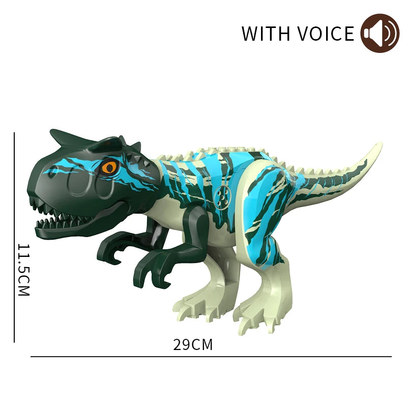 Brutal Raptor Building Jurassic Blocks World 2 MINI Dinosaur Figures Bricks Dino Toys For Children Dinosaurios Christmas