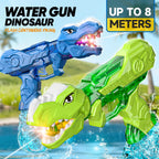 Electric Dinosaur Water Gun With LED Light Up Continuous Shooting Up to 8M Range Summer Pool Beach Toy for Kids Boys Girls