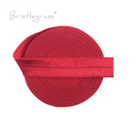 BRISTLEGRASS 2 5 10 Yard 5/8" 15mm Solid FOE Shiny Fold Over Elastic Spandex Satin Band Hair Tie Headband Dress Sewing Lace Trim