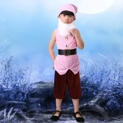 Carnival Cosplay Clothing Christmas Performance Seven Dwarfs Costume for Children Christmas Costumes for Kids Halloween