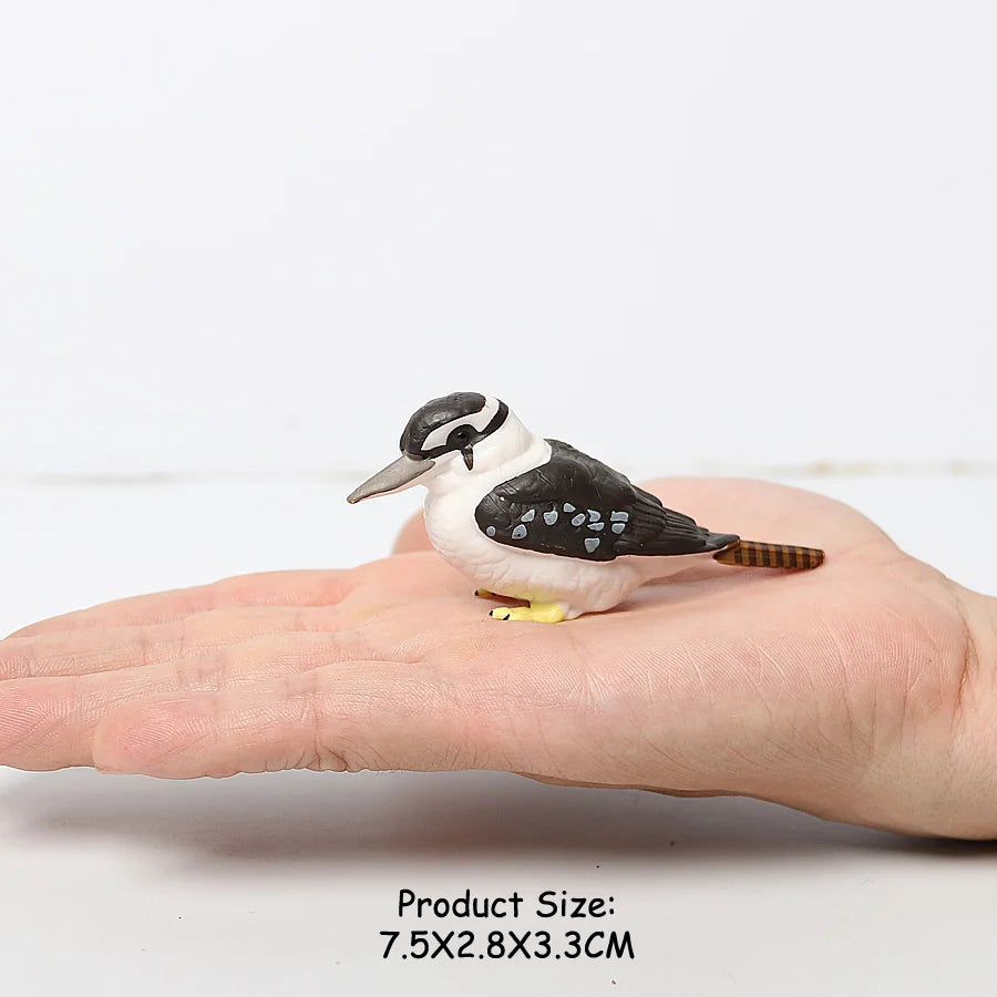 Simulation Bird Animal Kingfisher Robin Magpie Pigeon Hummingbird Model Action Figure Garden Decoration Miniature Figurines Toys
