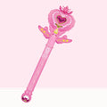Princess Snow Wand Toy Fairy Girls Glowing Wands Christmas Halloween Children Toys Snowflake Light Sound Sticks Kid Cosplay