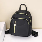 Women's Multi-Function Fashion Girl Nylon Daypack Travel Cute Mini Backpack Men Shoulder Bag Black Purse Hot
