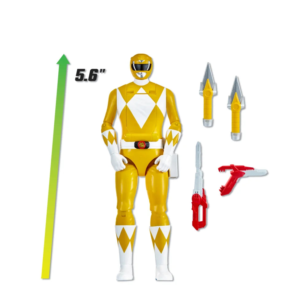 15CM Auto-Morphin Green Black Red BLUE Pink Yellow Ranger Evil Space Alien Goldar Rita Repulsa Putty Patroll Baboo Action Figure