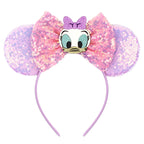 Nieuwste Mickey Mouse Oren Hoofdband Kid Adult Festival Party Pailletten Strik Haarband Vrouwen Baby Girl Party Haar Accessories