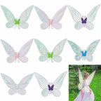 Butterfly Fairy Wings Costume Women Girls Sparkle Princess Angel Wing for Halloween Party Favor Cosplay Costume Dress Up Props