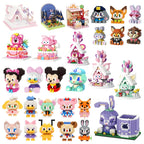 Disney Zootopia Small LinaBell Building Blocks Judy Nick Model Donald Duck Education Lotso Toys Mickey Mouse For Kids Birthday
