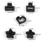 12/24/30Pcs Mini Flower Hair Claw Clips Pack for Women Girl Cute Hair Accessories Creaseless Styling for Bangs Tiny Hair Styling