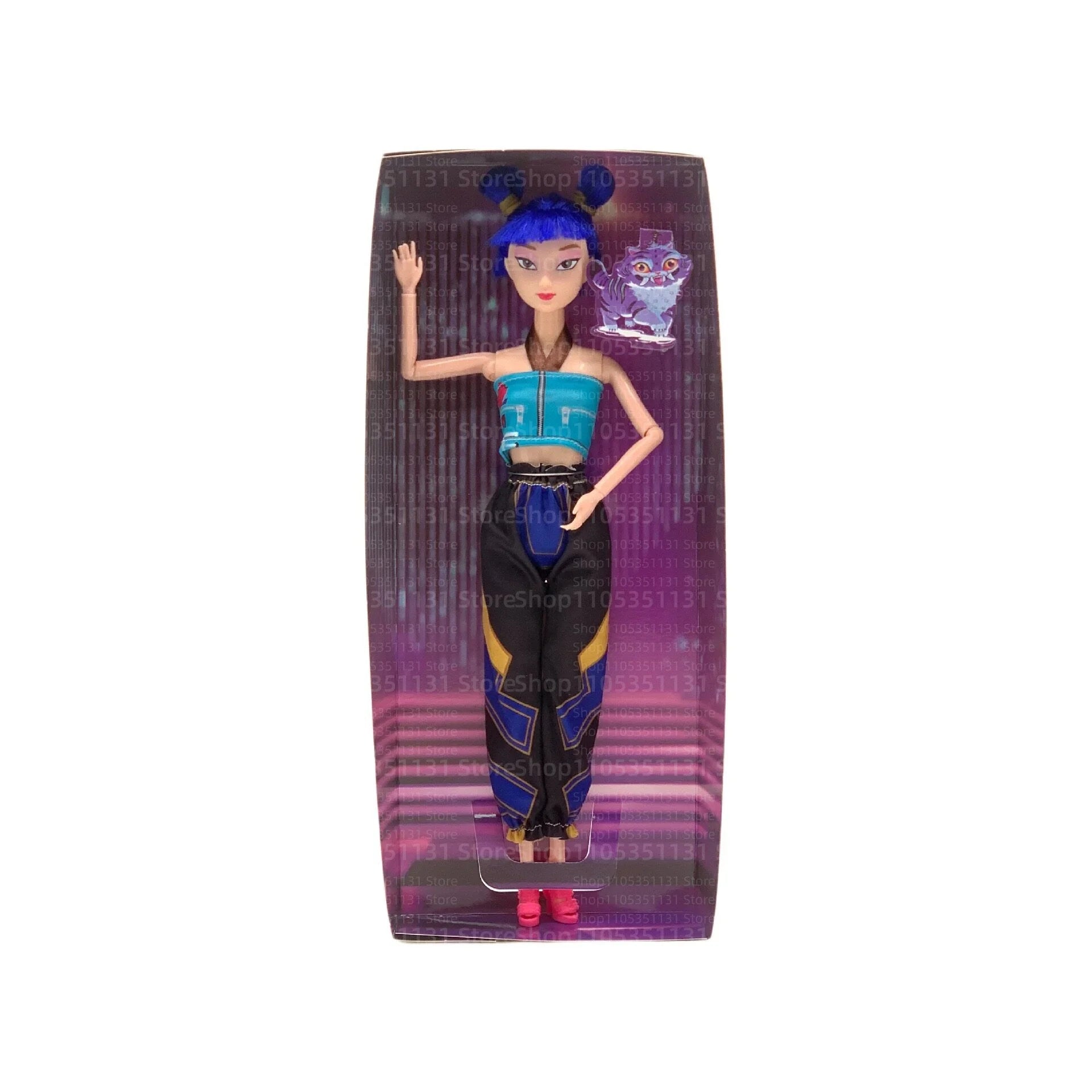 Kpop Rumi Mira Zoey Vinyl Doll Anime Hunters Girl 11 Inch Articulated With Theme Music Cute Toy 3PCS Set Gift for Kids Girl Fans