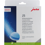 Jura 3-Phase Cleaning Tablets 25045 For All Jura Espresso Machines and Automatic Coffee Centers - 25-Count