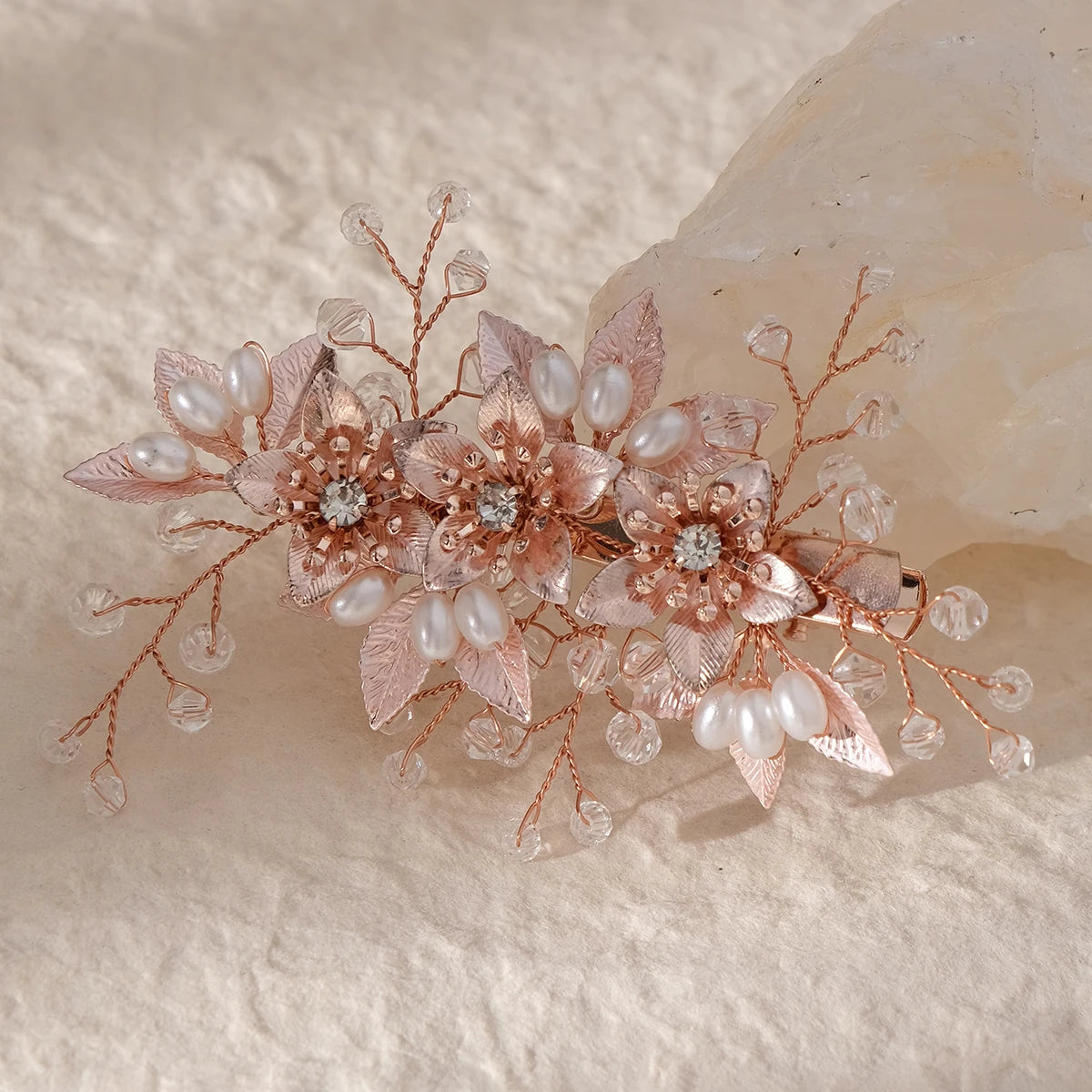 Fashion Pearl Flower Clip Silver Color Hair Combs Wedding Bridal Jewelry Accessories Headpieces For Woman Bride Hair Ornaments