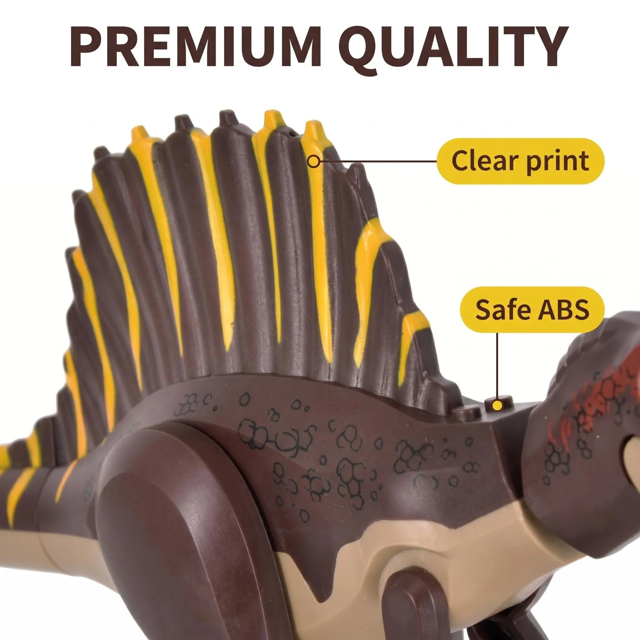 Jurassic Large Spinosaurus Dinosaur World Building Block Figure Movable Joint Prehistoric Animal Model Educational Assemble Toy