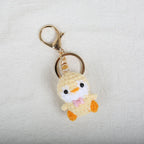 Mini Penguin Series Crochet Keychain For Car Keys Pendant Cartoon Animal Doll Keyrings Knitted Penguin Keychain Custom Accessory