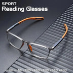 Fashion TR90 Reading Glasses for Men Spring Leg Sports Presbyopia Glasses Anti Blue Light Glasses +100 ~+400