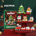 Christmas Gifts Micro Building Block Series Santa Claus Reindeer Puzzle Assembling Bricks Table Decoration Toys Children Kids