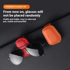 1/2Pc Sunglasses Holder Is Suitable for Car Sun Shades Magnetic Leather Sunglasses Clip and Ticket Clip Car Sunshade Accessories