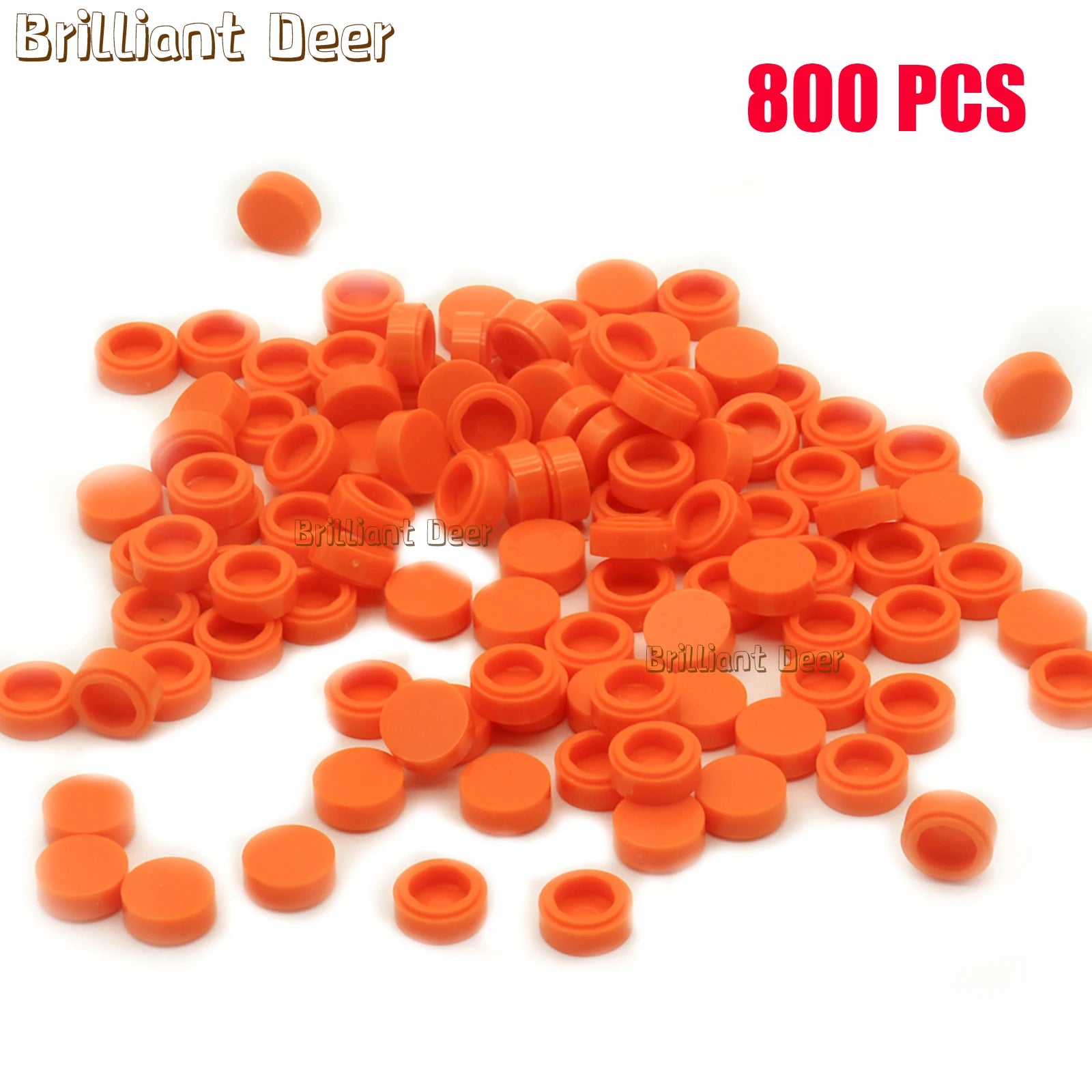 800PCS FLAT Tile 1x1 Dots Round Bricks 35381 98138 MOC DIY Building Blocks Parts for Mosaic Portrait Art Design Children Toys