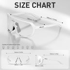 SCVCN Hiking Eyewear Sports Glasses for Men MTB Bike Bicycle Sports UV400 Hunting Driving Cycling Glasses Fashion Sunglasses