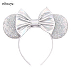 2026 Chic Embroidery Sequin Ears Headband Classical DOT Bow Hairband For Girls Women Party Head Wear Kids DIY Hair Accessories