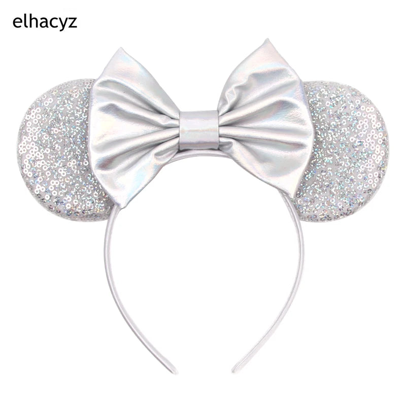 2026 Chic Embroidery Sequin Ears Headband Classical DOT Bow Hairband For Girls Women Party Head Wear Kids DIY Hair Accessories