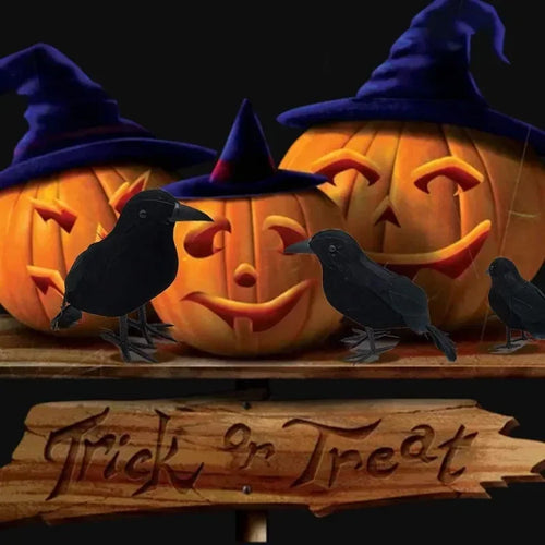 1-3pcs Realistic Artificial Crows Party Ornament Halloween Decorations 2023 Halloween Party Props Horror Crow Decoration