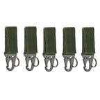 2/5 PCS.Tactical Hanging Buckle Molle Nylon Webbing Carabiner Belt Triangle Keychain for Outdoor Climbing Camping Tool Accessory