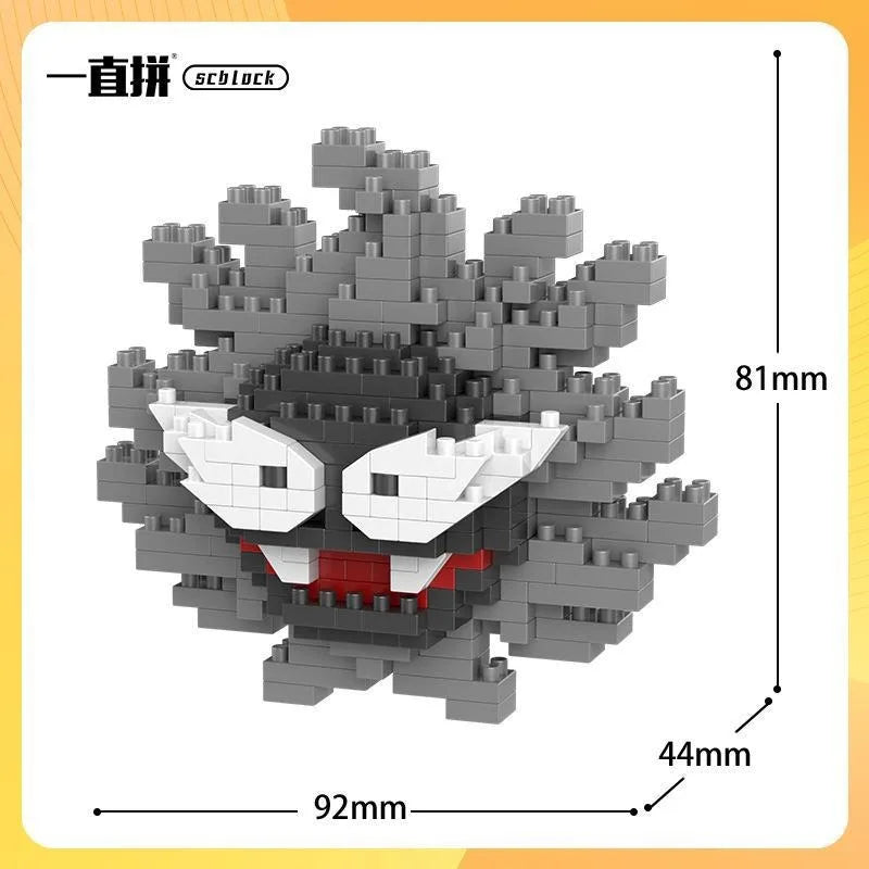 Pokemon Building Blocks Small Cartoon Mini Block Pikachu Charizard Eevee Mewtwo Anime Assemble Action Model Dolls Boys Toys