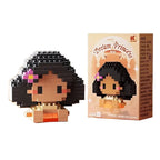 Disney 214 style Winnie LinaBell StellaLou Building Blocks Princess Cartoon Figrues Bricks Children's Assembly Toys Model Gift