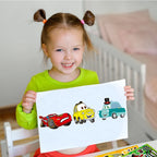 8/16sheets Cool Lightning McQueen DIY Puzzle Stickers Disney Cars Decals Children Make A Face Assemble Sticker Fun for Kids Gift