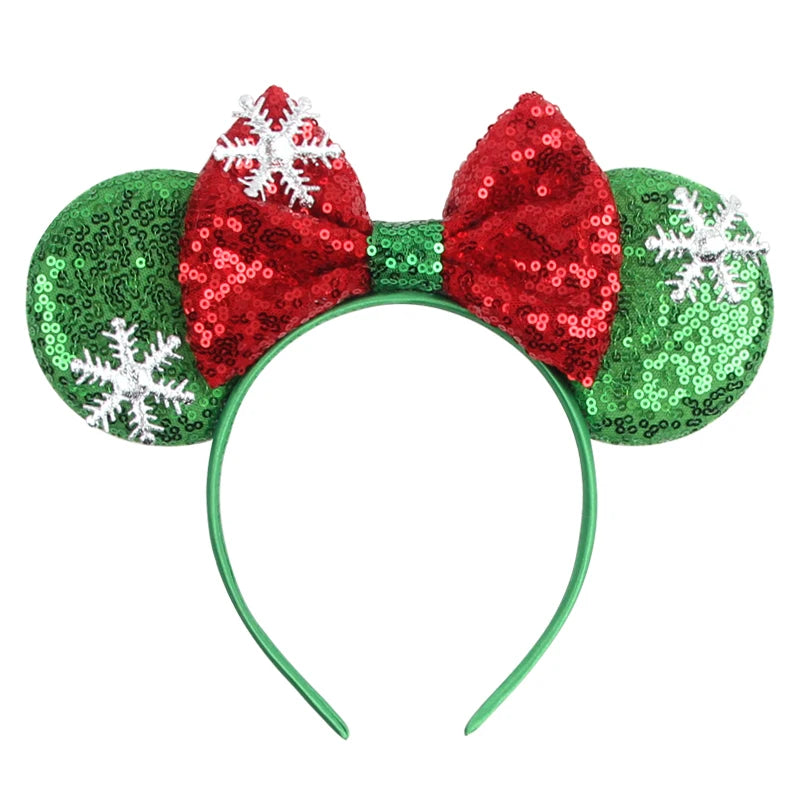 Nieuwste Mickey Mouse Oren Hoofdband Kid Adult Festival Party Pailletten Strik Haarband Vrouwen Baby Girl Party Haar Accessories