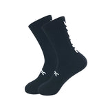 5 Pairs Cycling Socks Men Letter Breathable Bicycle Sport Running Socks Mid Tube Compression Outdoor Racing MTB Road Bike Socks