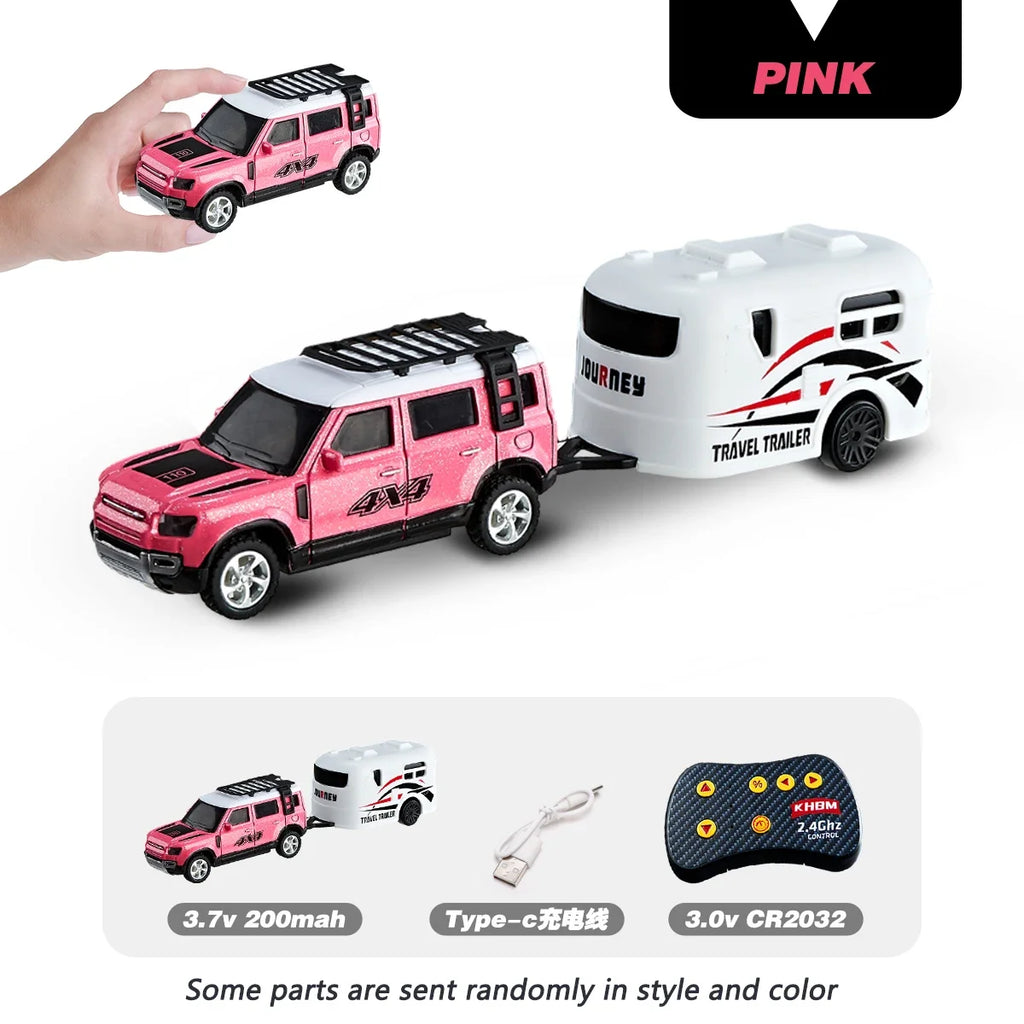 New RC Car MINI Alloy 1/64 Remote Control Car Convenient to Carry 60 Minutes of Work Time Children's Gifts Electronic Toys