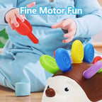 Sensory Hedgehog Toys Toddler Montessori Fine Motor Toys Baby Preschooler Educational Sensory Travel Toys for Age 1 2 3 4 Year