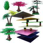 Moc Blocks Plants Garden  DIY Enlighten Building Blocks Block Bricks Compatible with Assembles Particles 10884 3741 30093 2417
