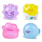 6PCS/SET Pokemon Pikachu Anime Figures Cute Gengar Bulbasaur Luminous Toys For Adult Kawaii Ornament Collection Charm Gift
