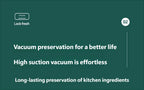 HOMEFISH Household Vacuum Sealing Machine Small Food Preservation Compression Packaging Plastic Sealing Machine for Kitchen Use