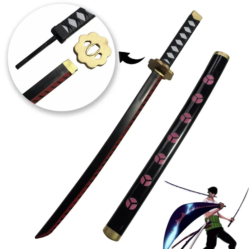 One Piece Cosplay Roronoa Zoro Katana Sword PU Trafalgar Sword Law Role Playing Yuki Samurai prop Party toy Sword 72cm