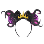 Nieuwste Mickey Mouse Oren Hoofdband Kid Adult Festival Party Pailletten Strik Haarband Vrouwen Baby Girl Party Haar Accessories